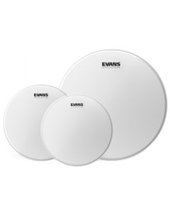 Evans UV2 Rock Tom Pack Coated 10/12/16 Drum Head Package
