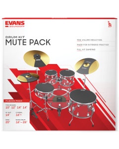 Evans Sound Off Fusion Set 10/12/2x14/Bass/Cymbals Silencers