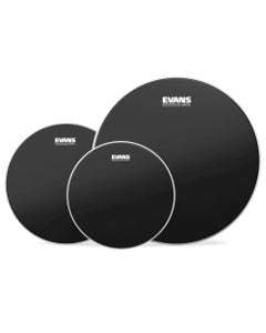 Evans Onyx Rock Tom Drum Head Pack Black 10 12 16