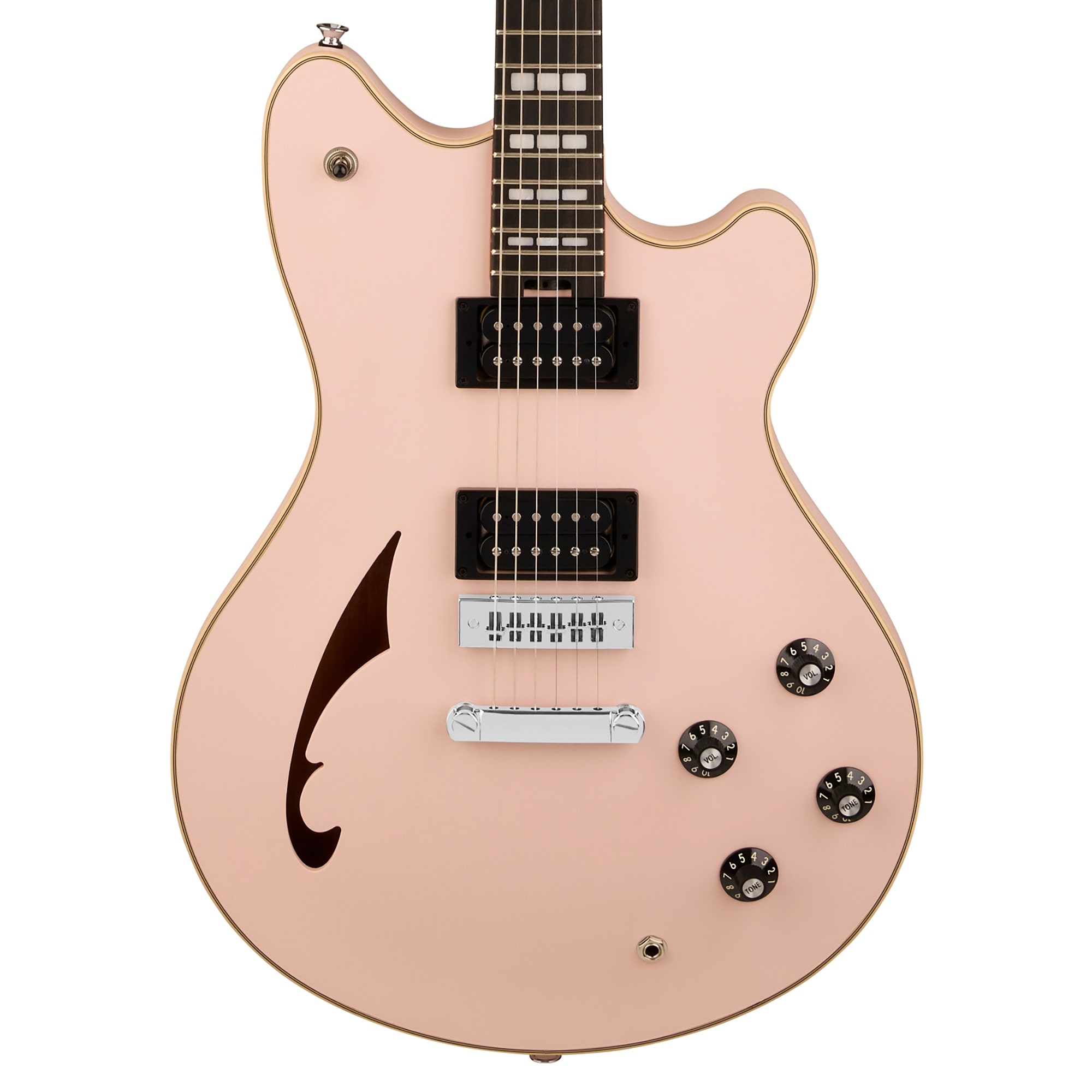 EVH LE SA-126 Special Semi Hollow Satin Guitar with Case Shell Pink