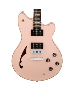 EVH LE SA-126 Special Semi Hollow Satin Guitar with Case Shell Pink