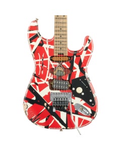 EVH Striped Series Frankie Red White Black Relic