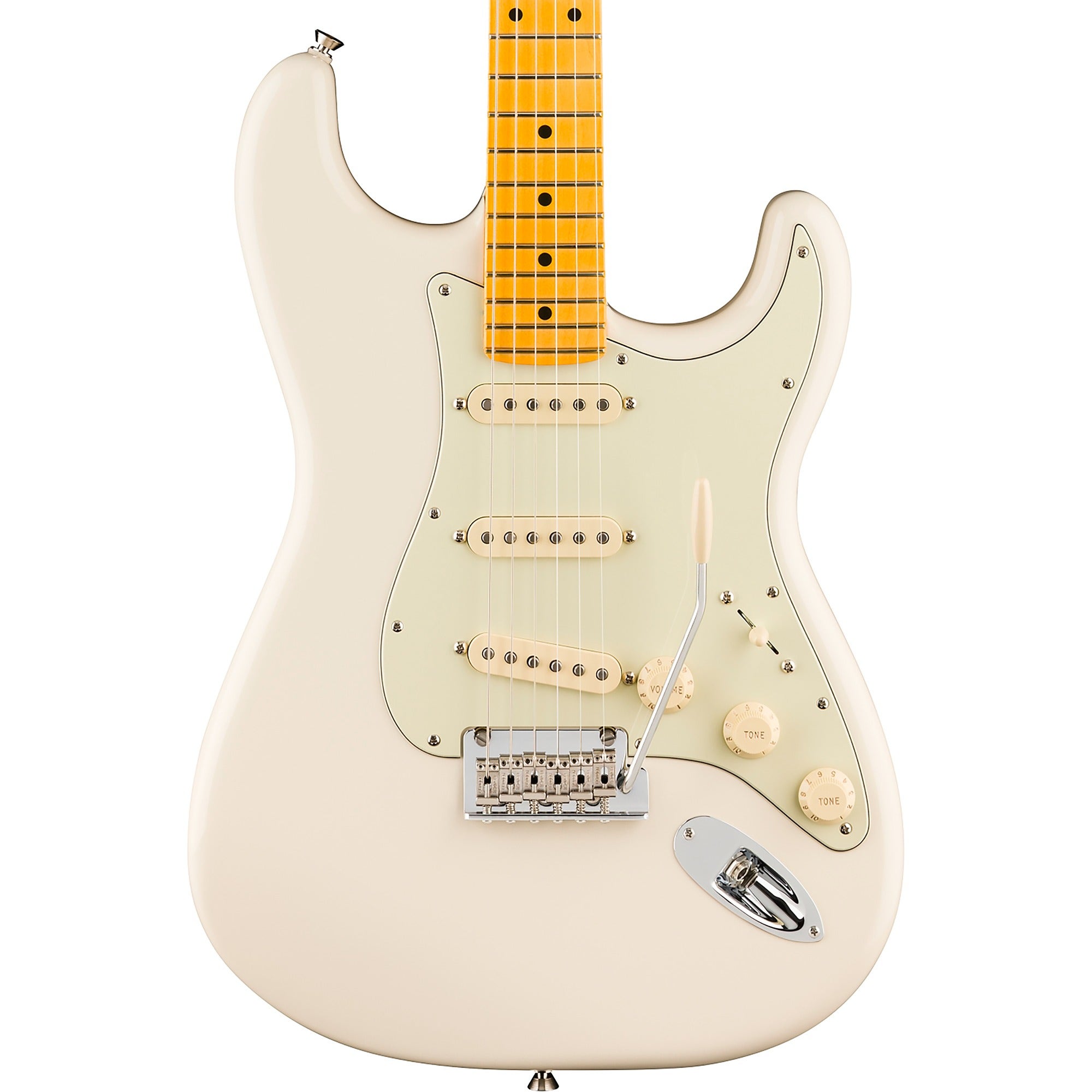 Fender American Professional Stratocaster Maple Guitar with Case Olympic White