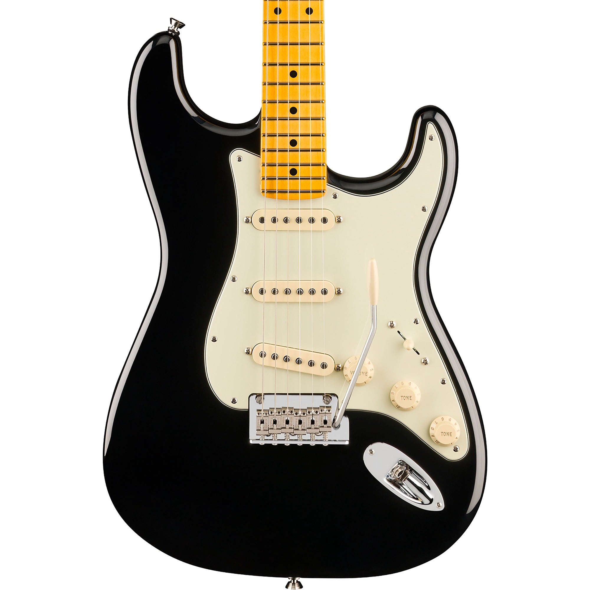 Fender American Professional Stratocaster Maple Guitar with Case Black
