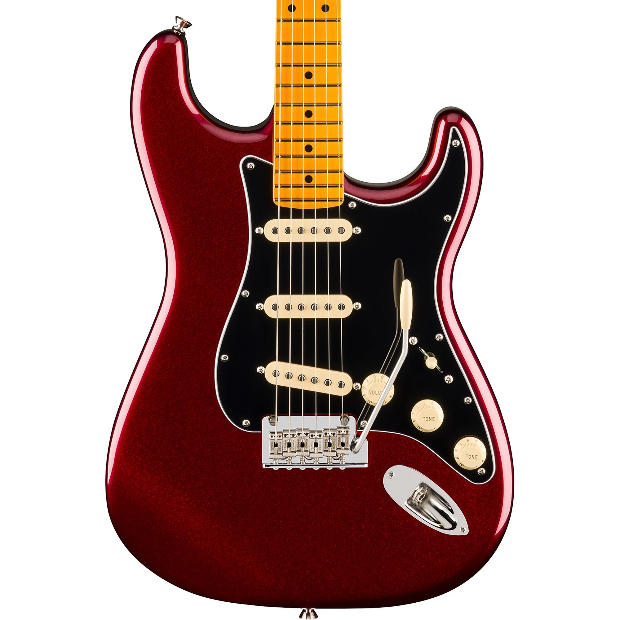Fender American Professional Stratocaster Maple Guitar with Case Oxblood