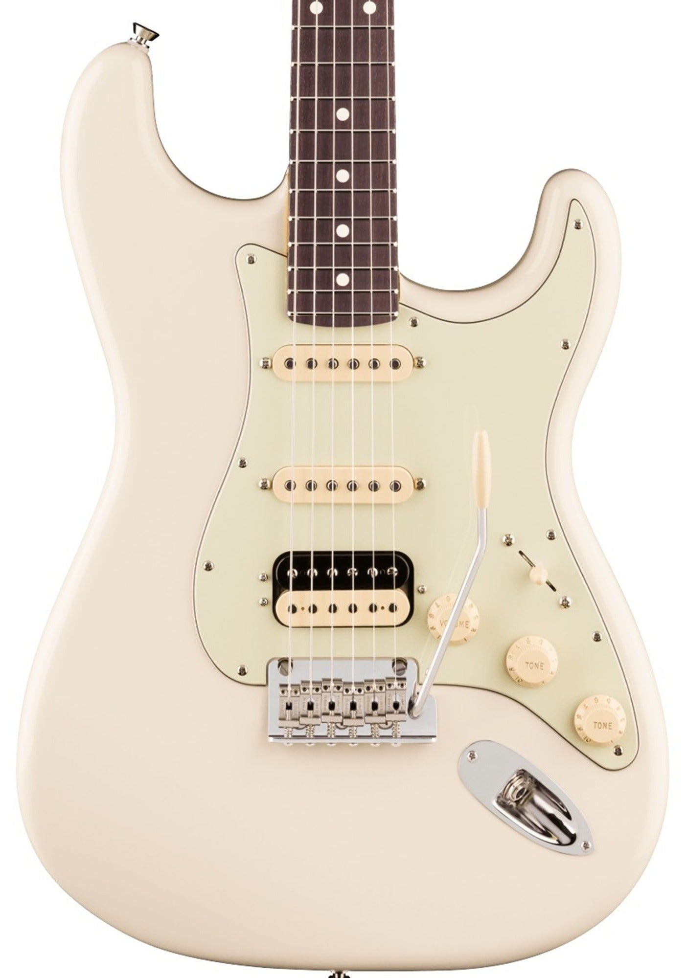 Fender American Professional Stratocaster HSS Rosewood Guitar with Case Olympic White