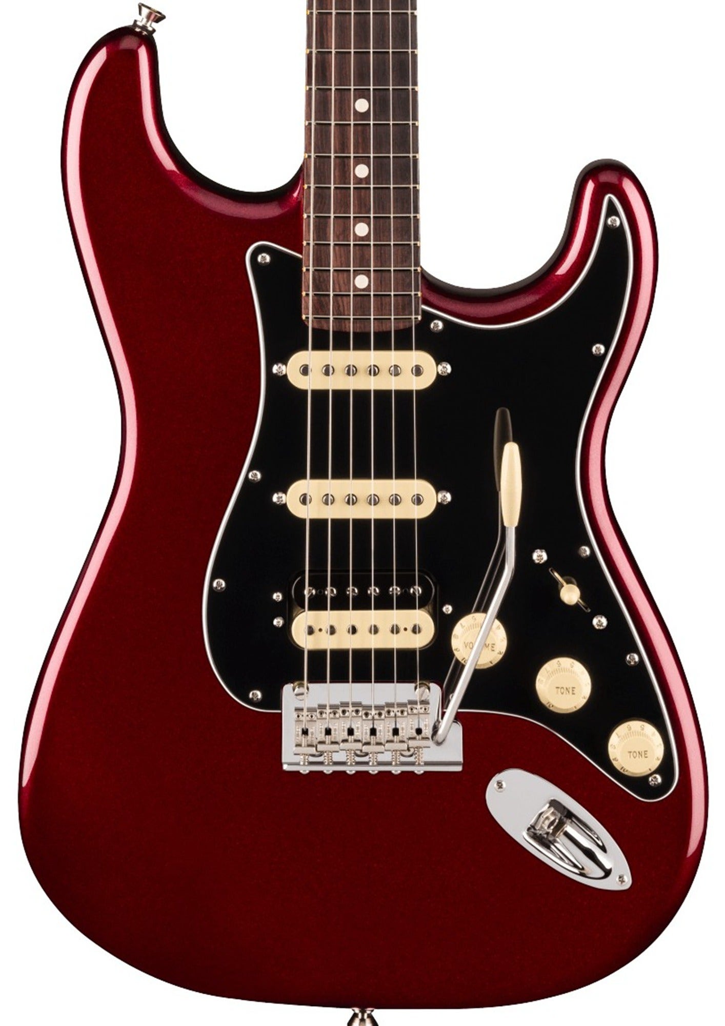 Fender American Professional Stratocaster HSS Rosewood Guitar with Case Oxblood