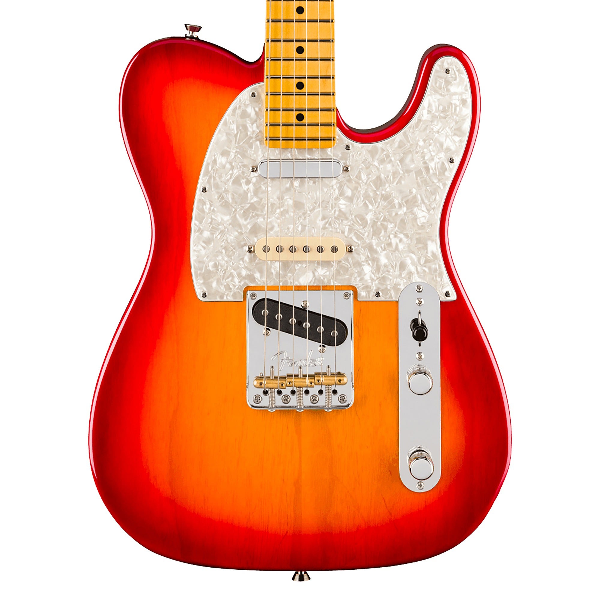 Fender American Professional Hot Shot Telecaster Maple Guitar with Case Aged Cherry Burst