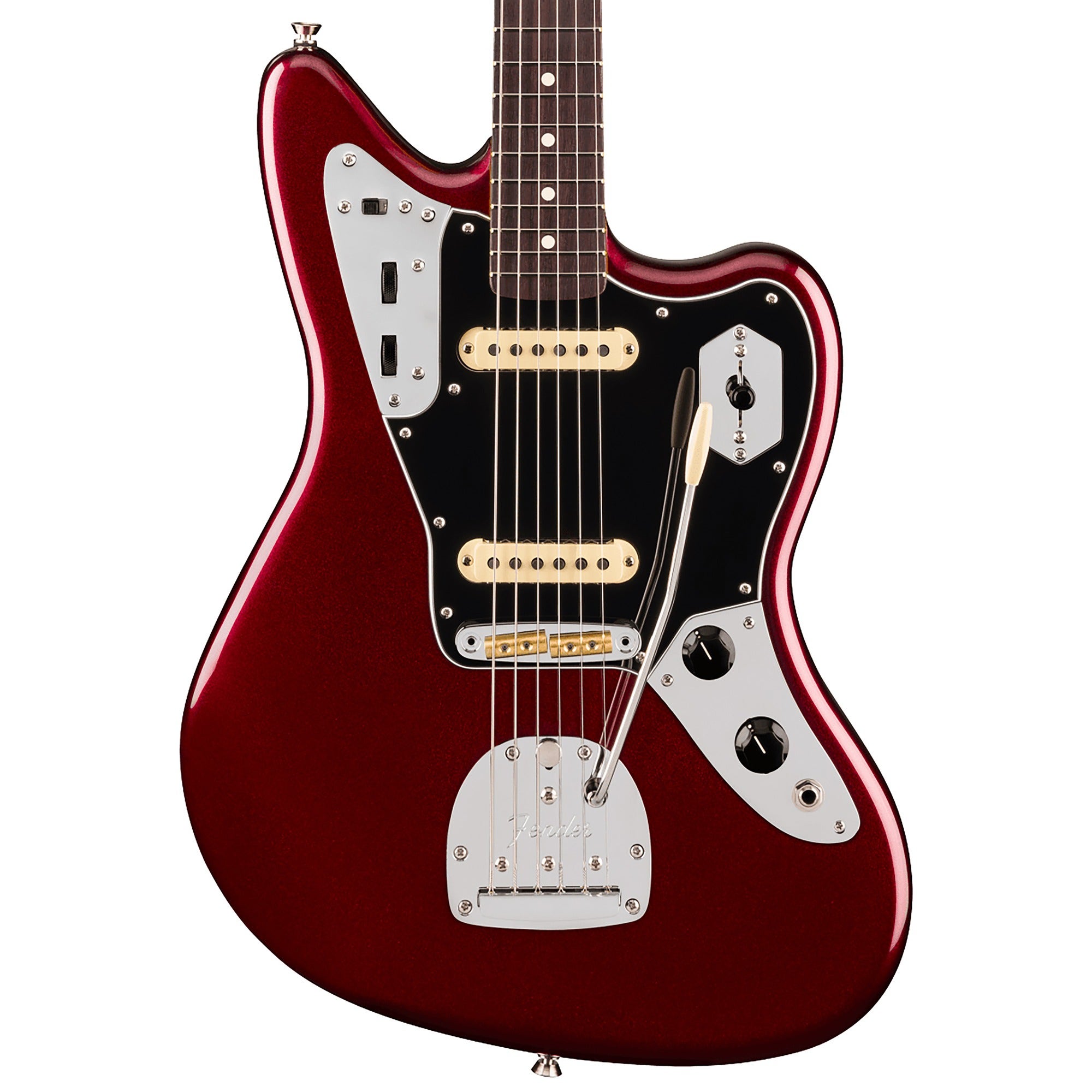 Fender American Professional Jaguar Rosewood Guitar with Case Oxblood