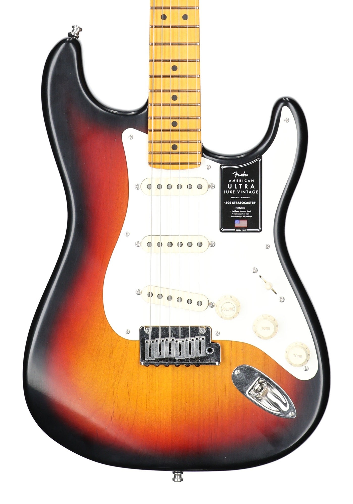 Fender Am Ultra Luxe Vint 50s Strat MN 3-CSB W/C View 2