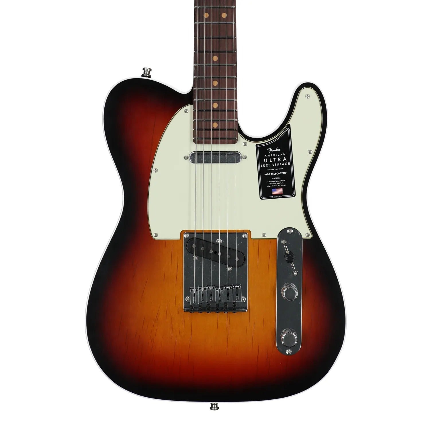 Fender Am Ultra Luxe Vint 60s Tele Cust RW 3-CSB View 2