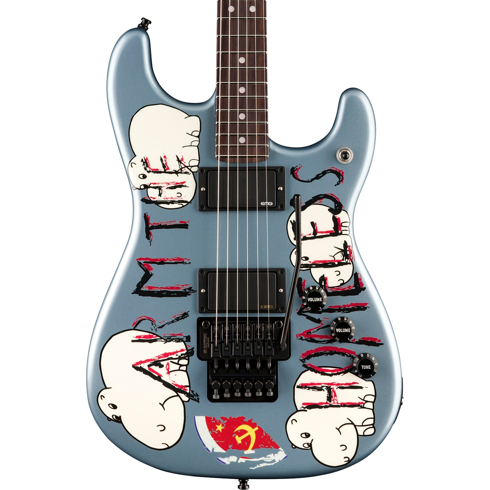 Fender Tom Morello Arm The Homeless Signature Guitar with Case Blue Ice