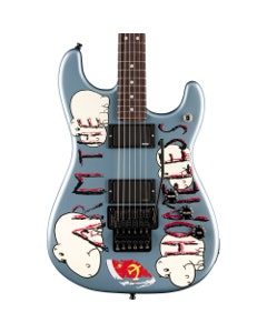 Fender Tom Morello Arm The Homeless Signature Guitar with Case Blue Ice
