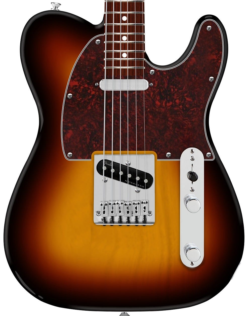 Fender 75th Anniversary Player II Baritone Telecaster Rosewood Fingerboard Guitar 3 Tone Sunburst