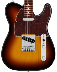 Fender 75th Anniversary Player II Baritone Telecaster Rosewood Fingerboard Guitar 3 Tone Sunburst