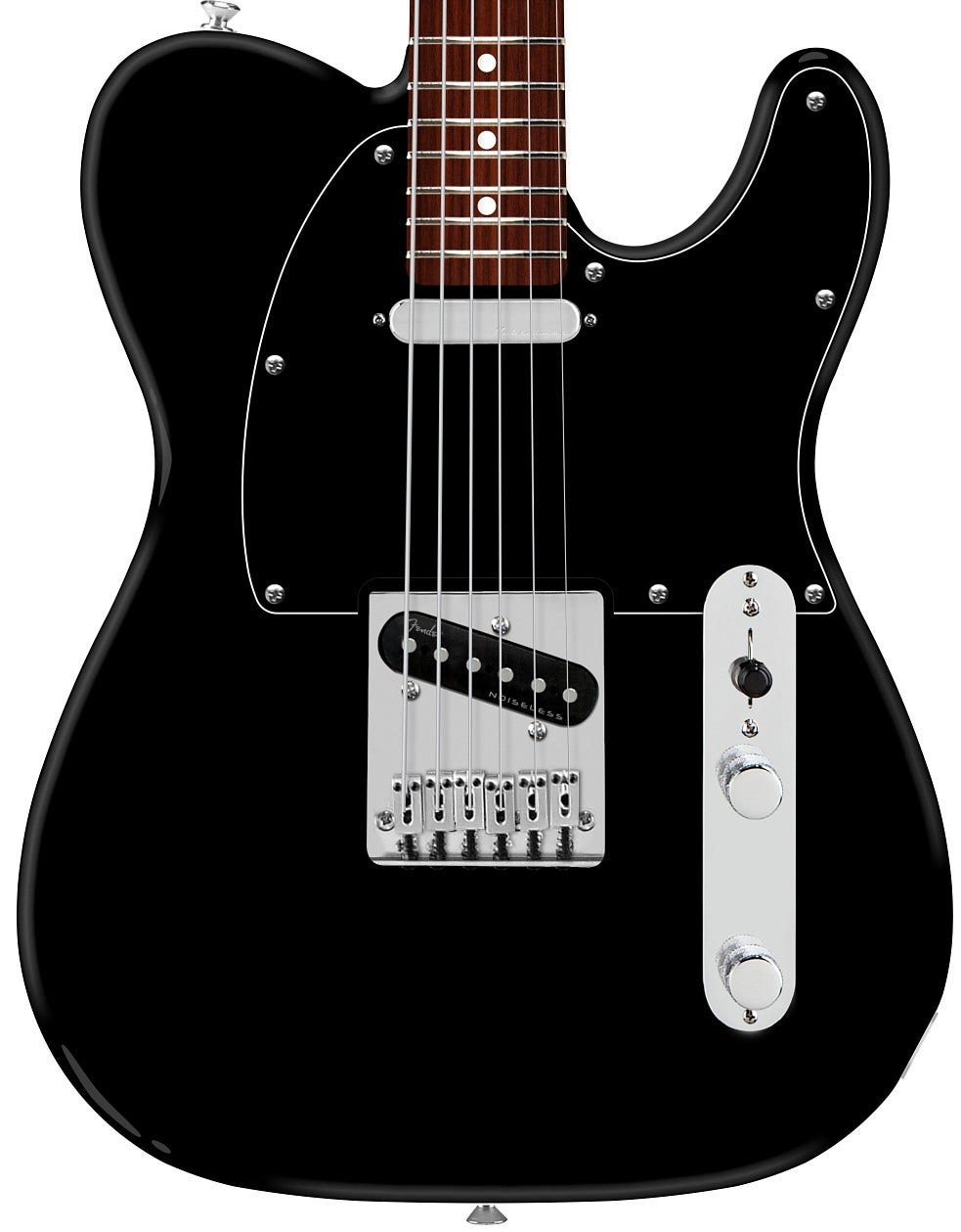 Fender 75th Anniversary Player II Baritone Telecaster Rosewood Fingerboard Guitar Black