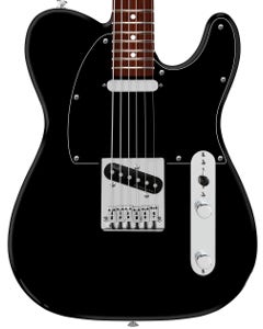 Fender 75th Anniversary Player II Baritone Telecaster Rosewood Fingerboard Guitar Black
