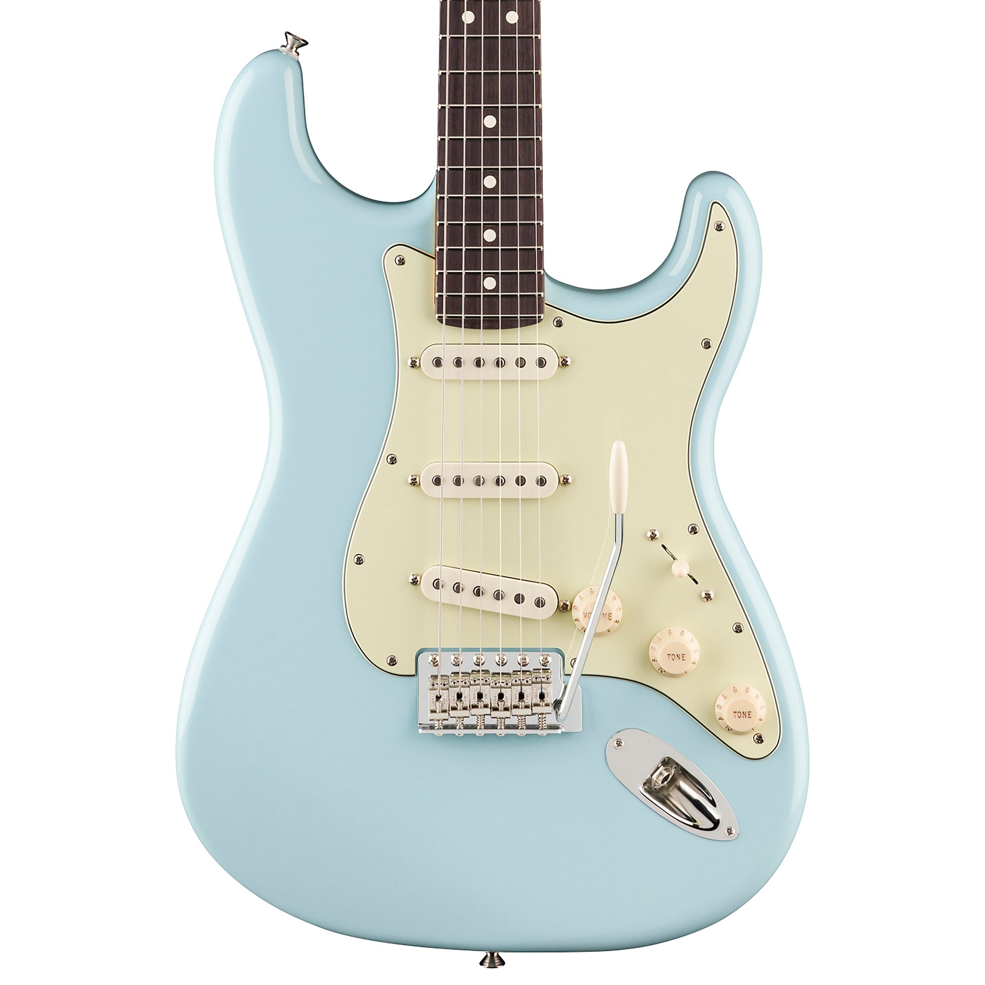 Fender LE American Professional Classic Silent Stratocaster Rosewood Fingerboard with Bag Daphne Blue