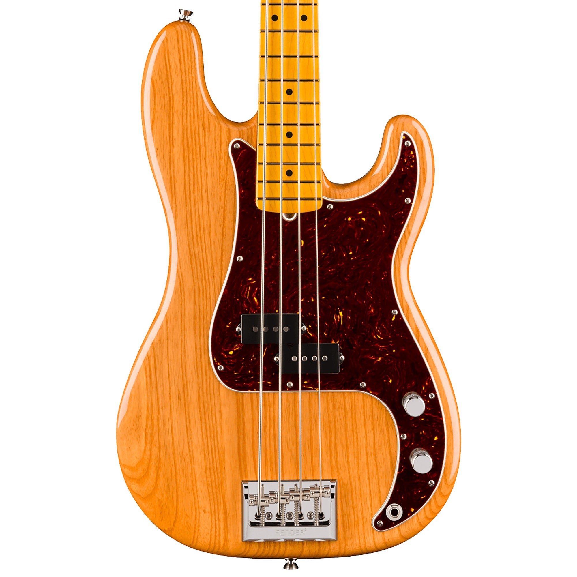 Fender American Professional Precision Bass Maple Guitar with Case Natural