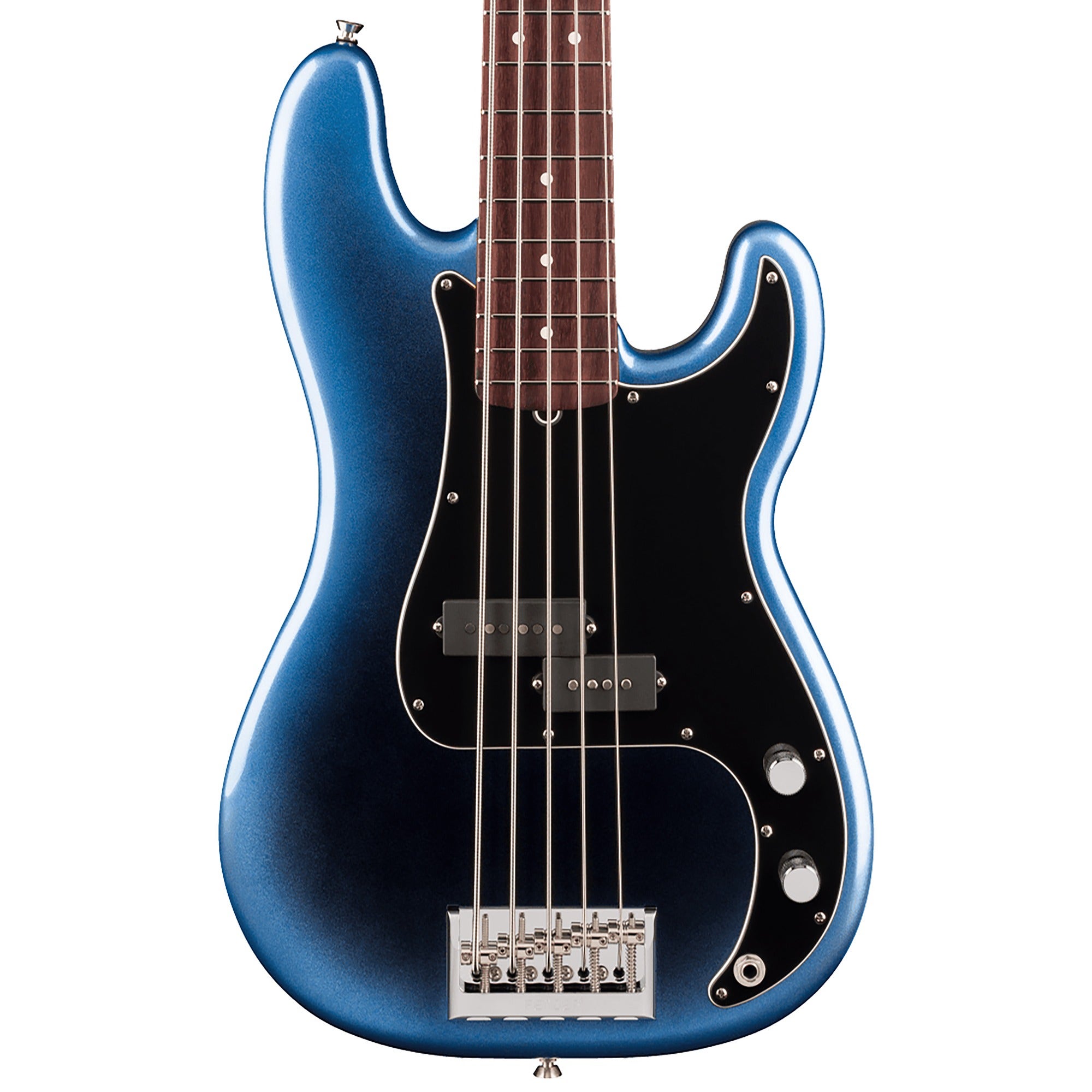 Fender American Professional Precision Bass V 5-String Rosewood Guitar with Case Dark Night