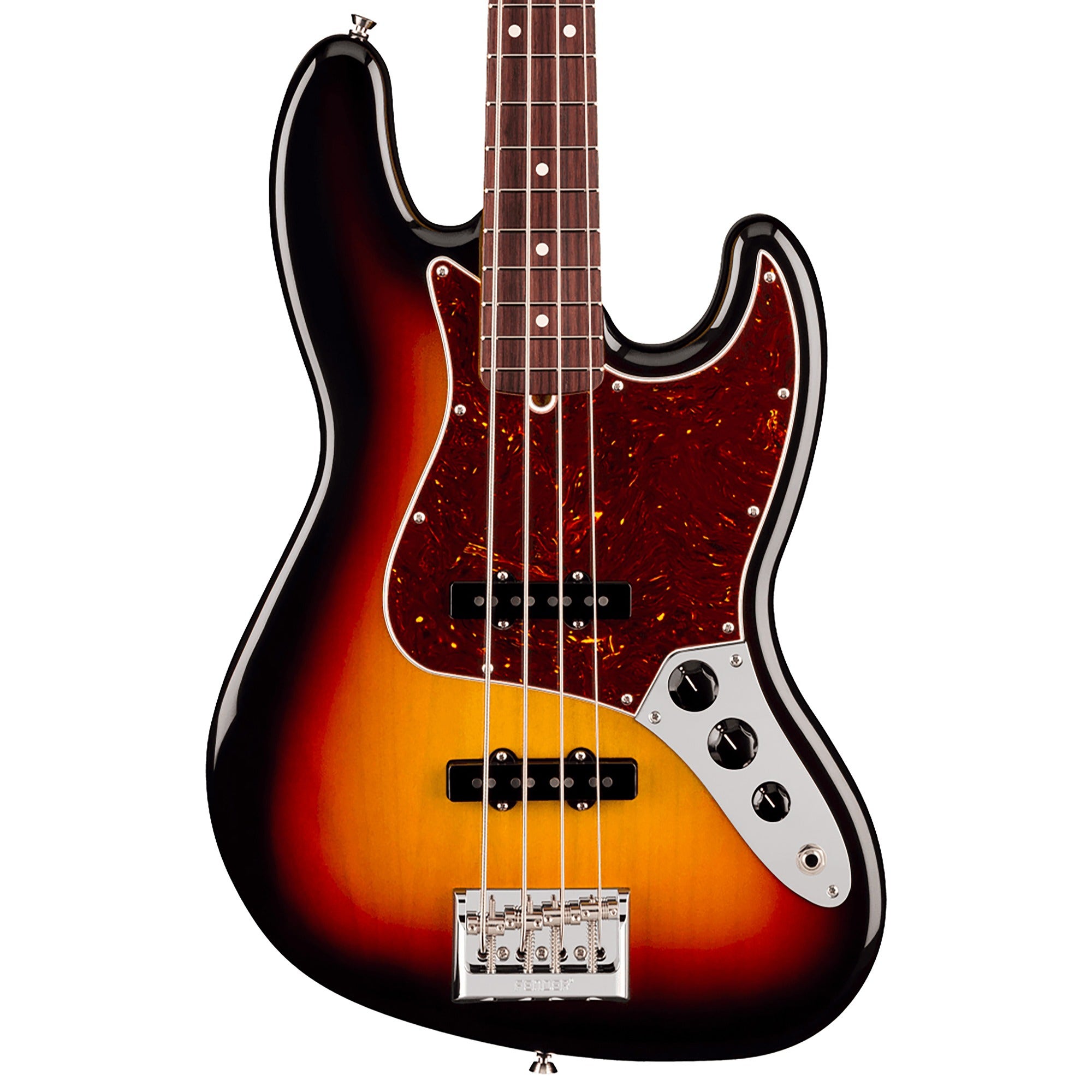 Fender American Professional Jazz Bass Rosewood Guitar with Case 3-Color Sunburst