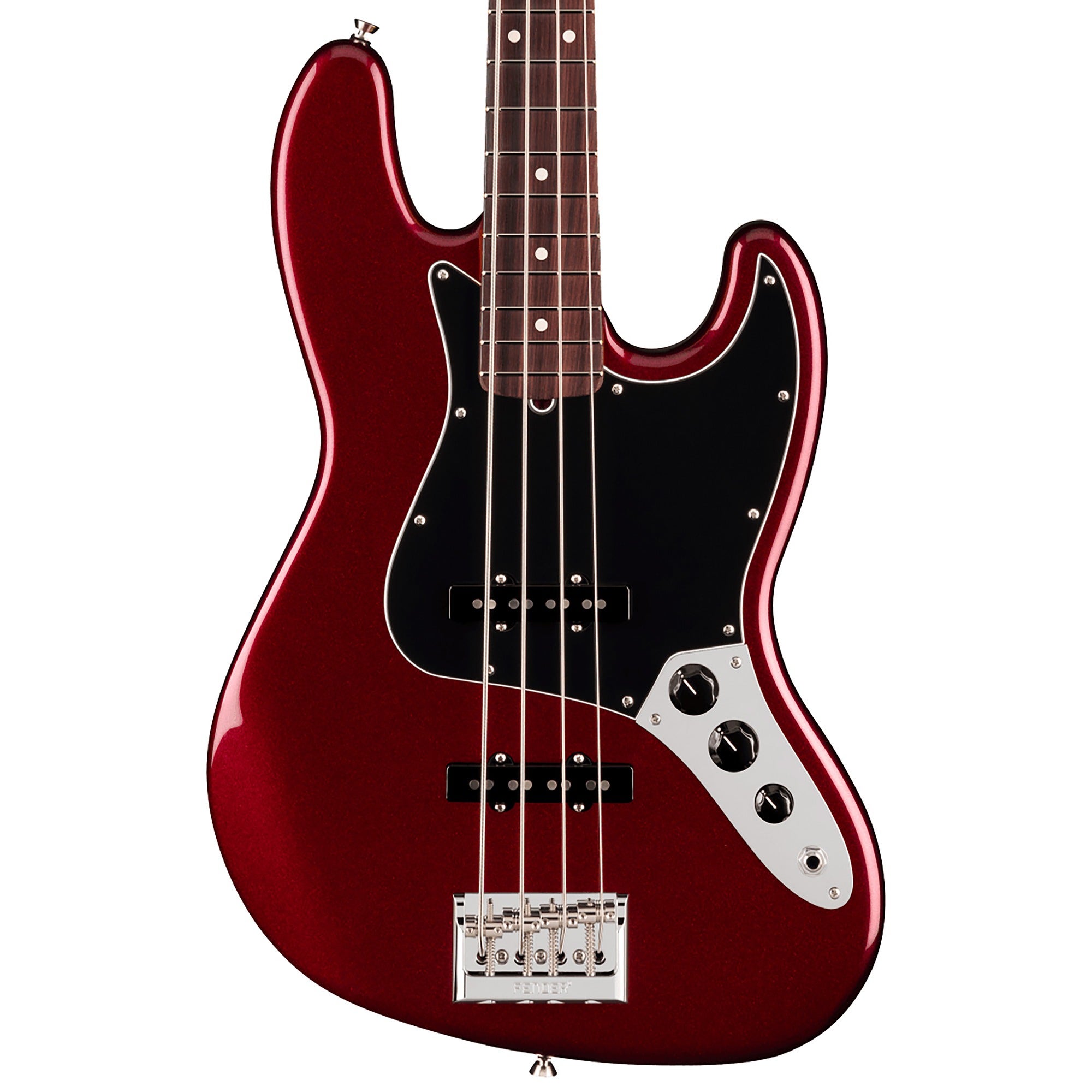 Fender American Professional Jazz Bass Rosewood Guitar with Case Oxblood
