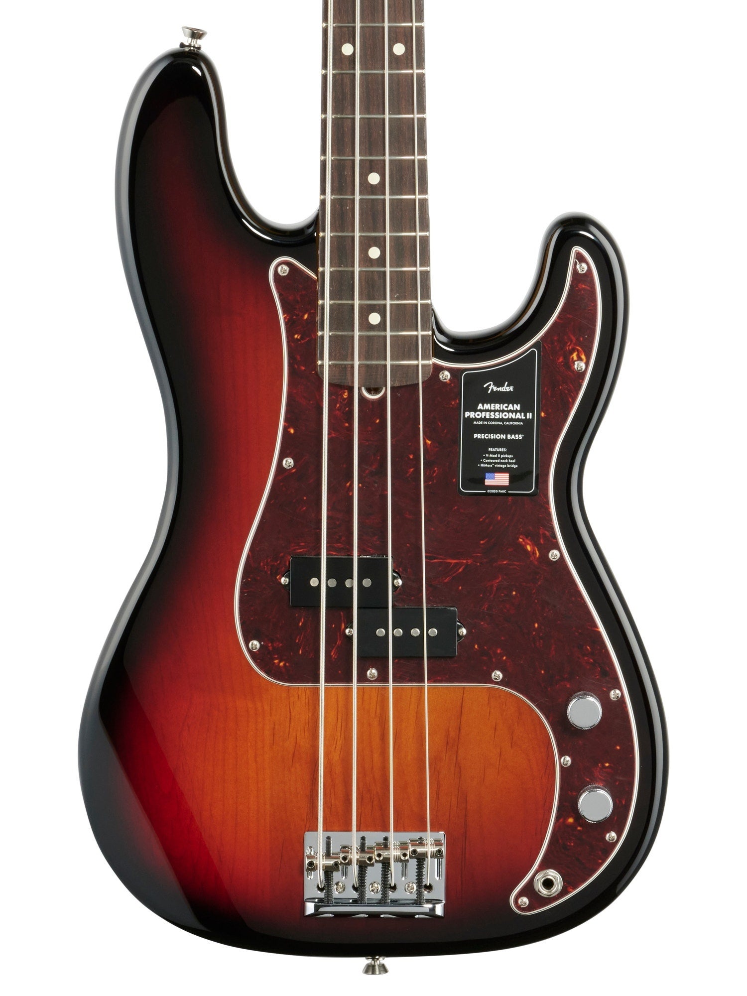 Fender American Pro II Precision Bass Guitar Rosewood Fingerboard with Case