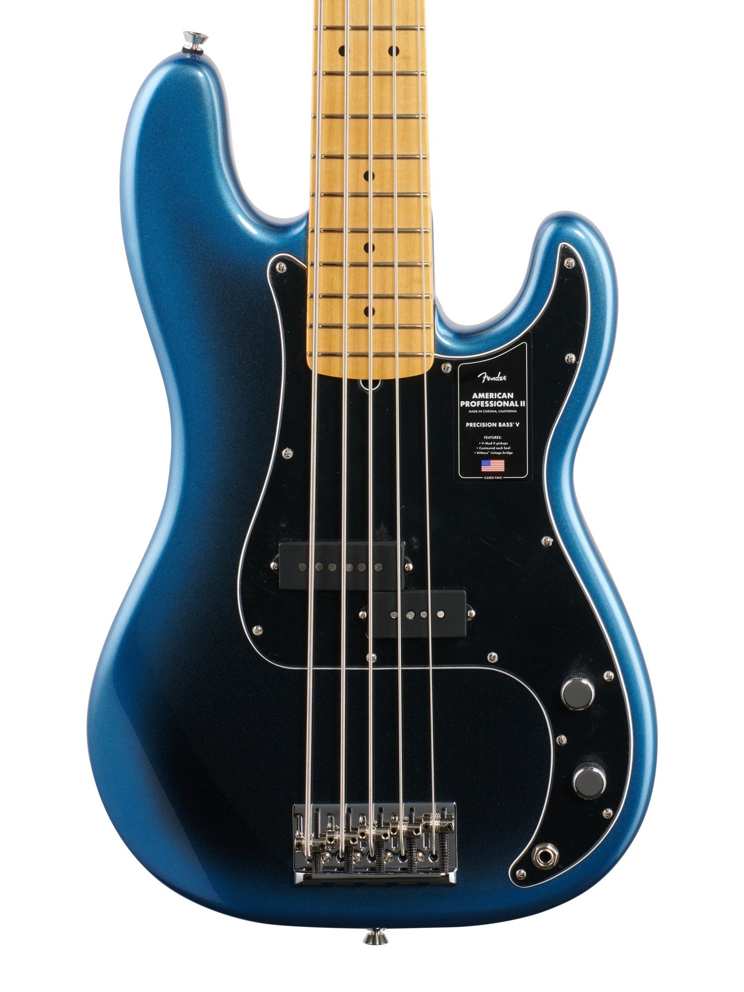 Fender American Pro II Precision Bass V 5-String Bass Maple with Case