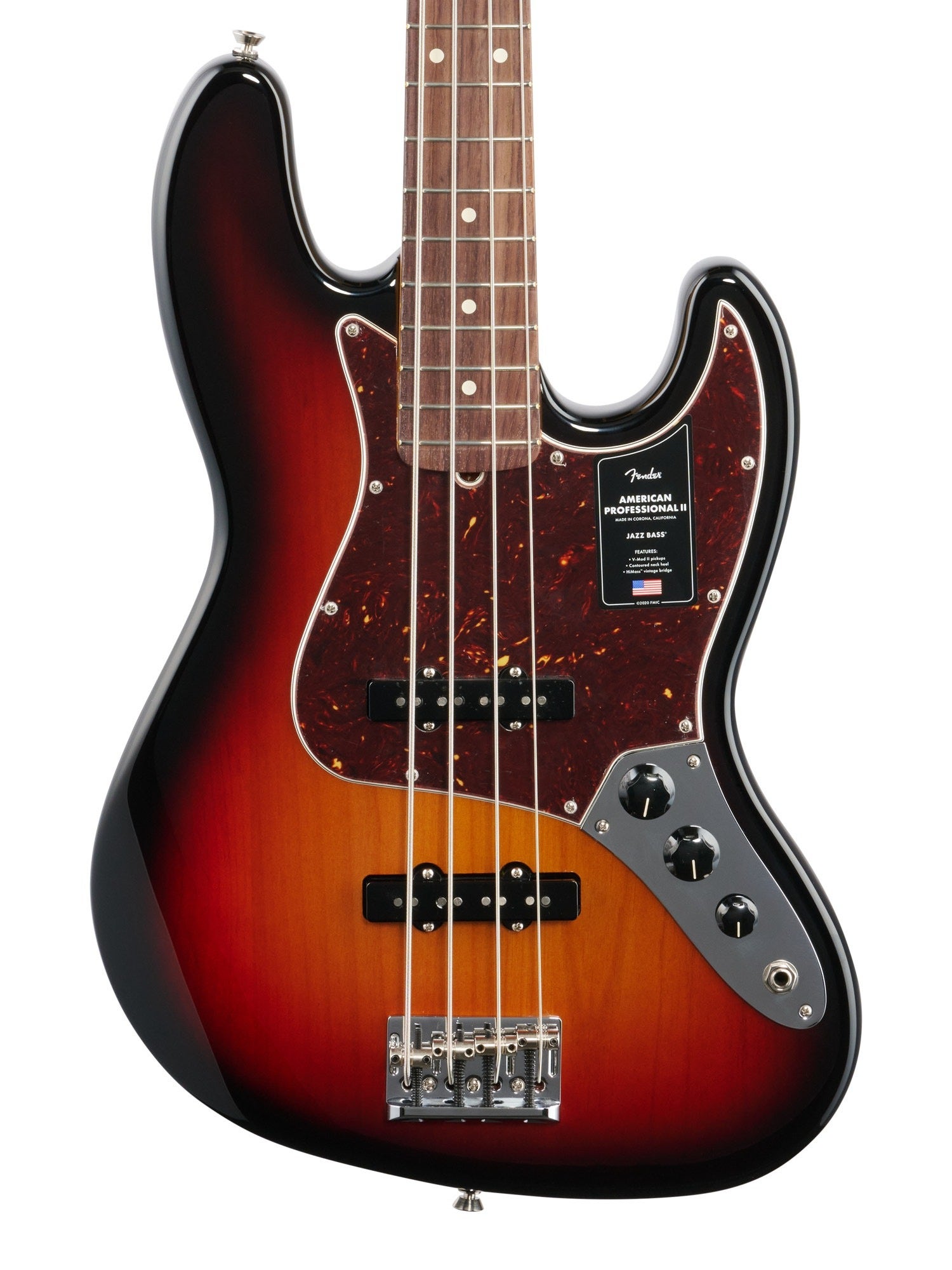 Fender American Pro II Jazz Bass Guitar Rosewood Fingerboard with Case