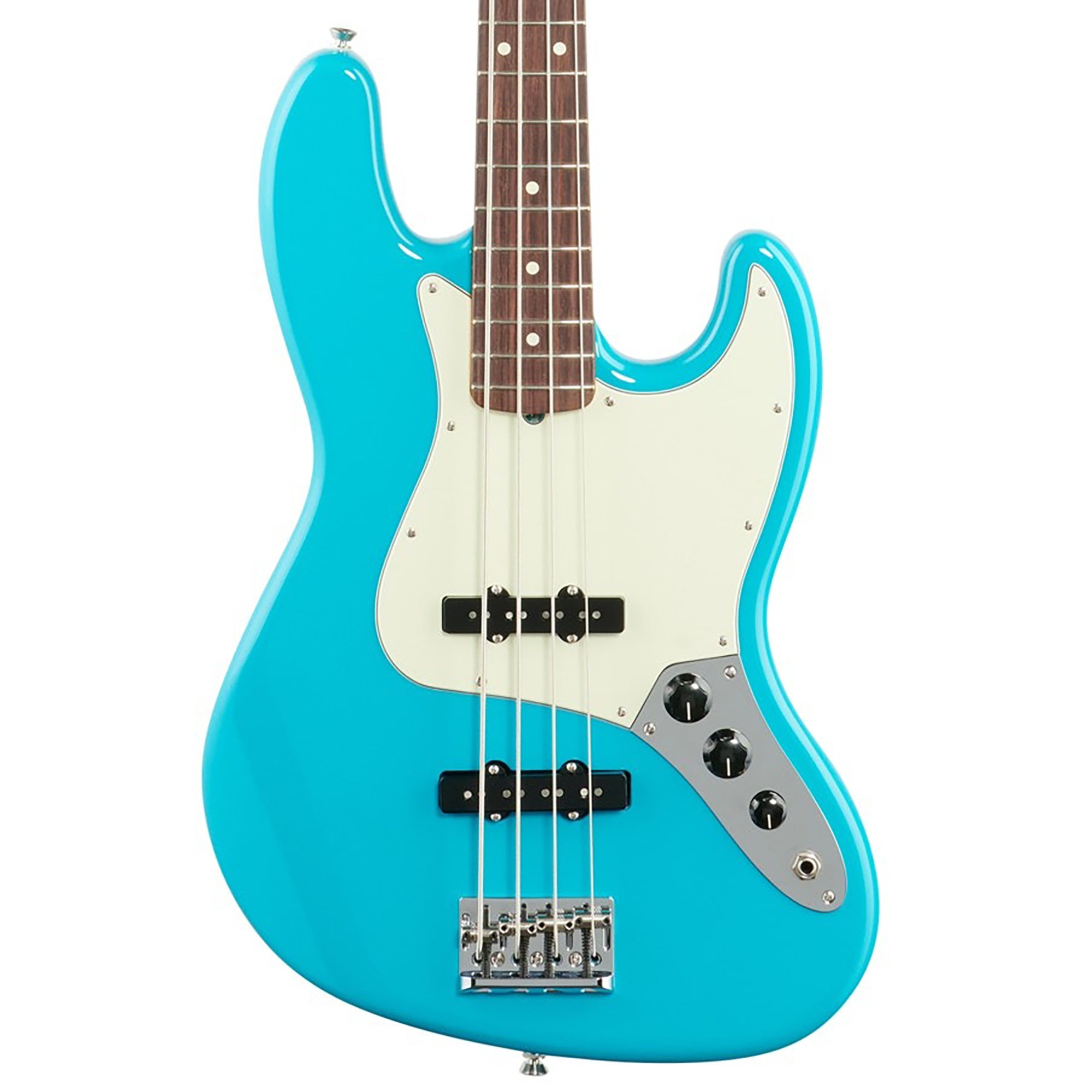 Fender American Pro II Jazz Bass Rosewood Neck Miami Blue W/C