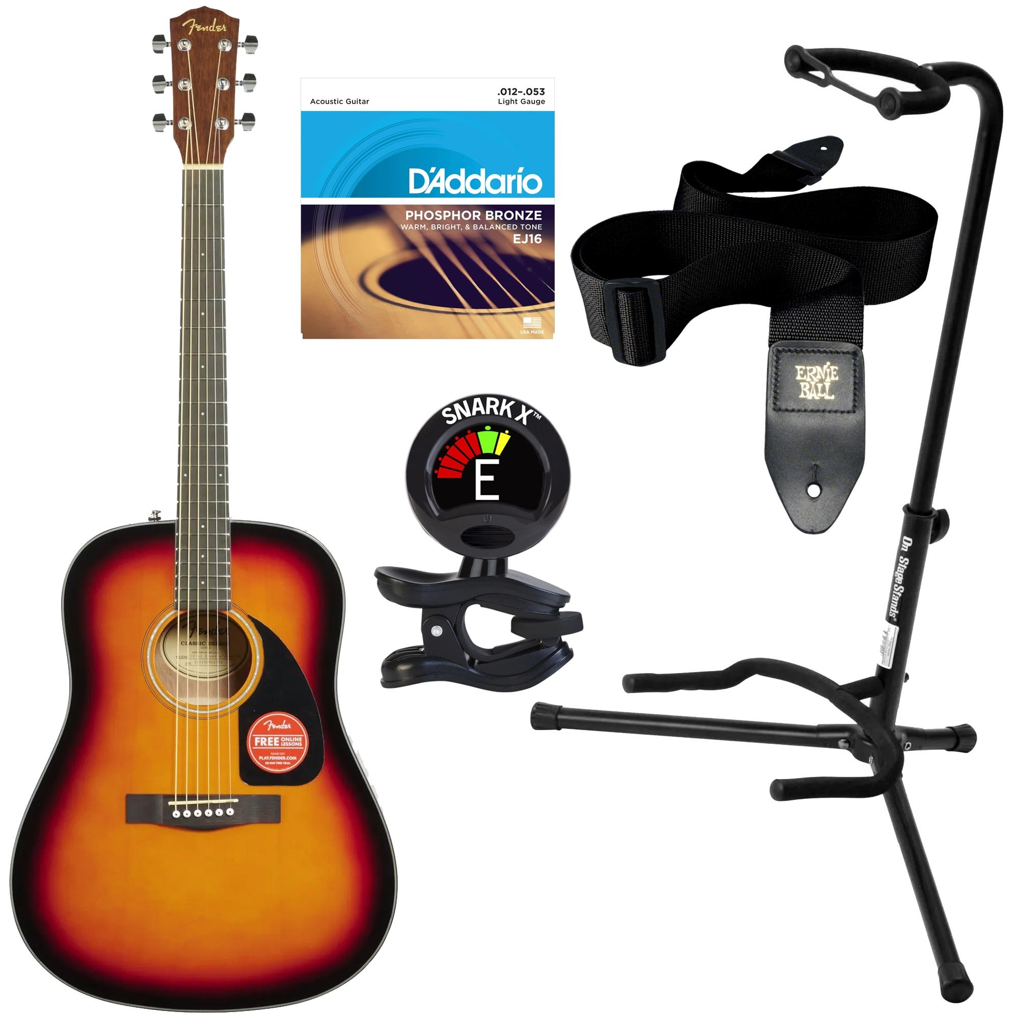 Fender CD60 Acoustic Guitar Pack