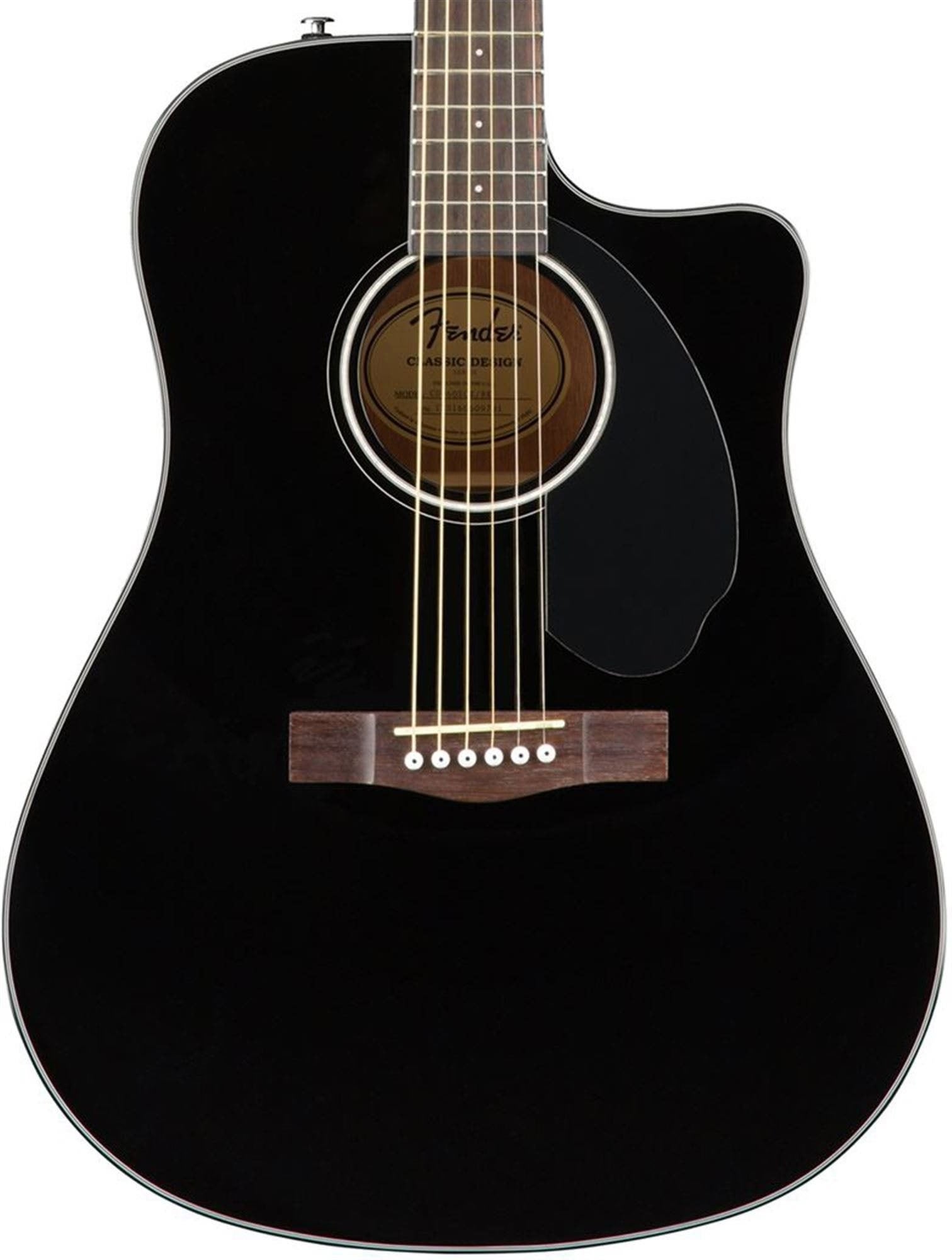 Fender CD60SCE Solid Top Dreadnought Acoustic Electric Walnut Neck