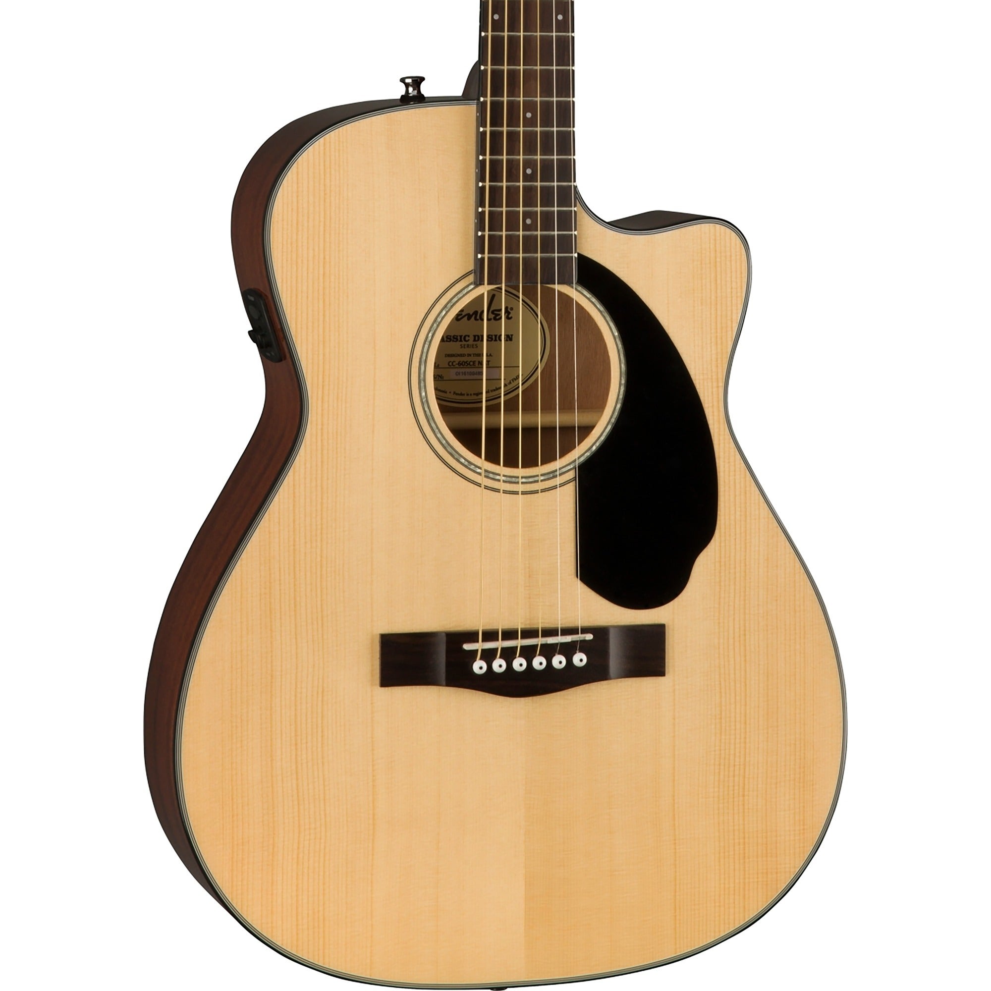 Fender CC-60SCE Concert Acoustic Electric Guitar Walnut Fingerboard Natural