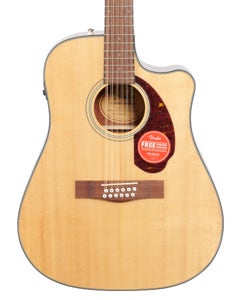 Fender CD140SCE 12-String AE Guitar Walnut Neck with Case
