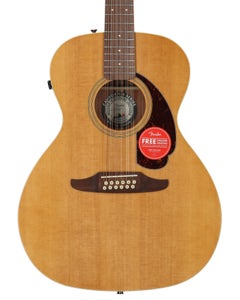 Fender Villager 12-String Acoustic Electric Guitar Aged Natural with Bag