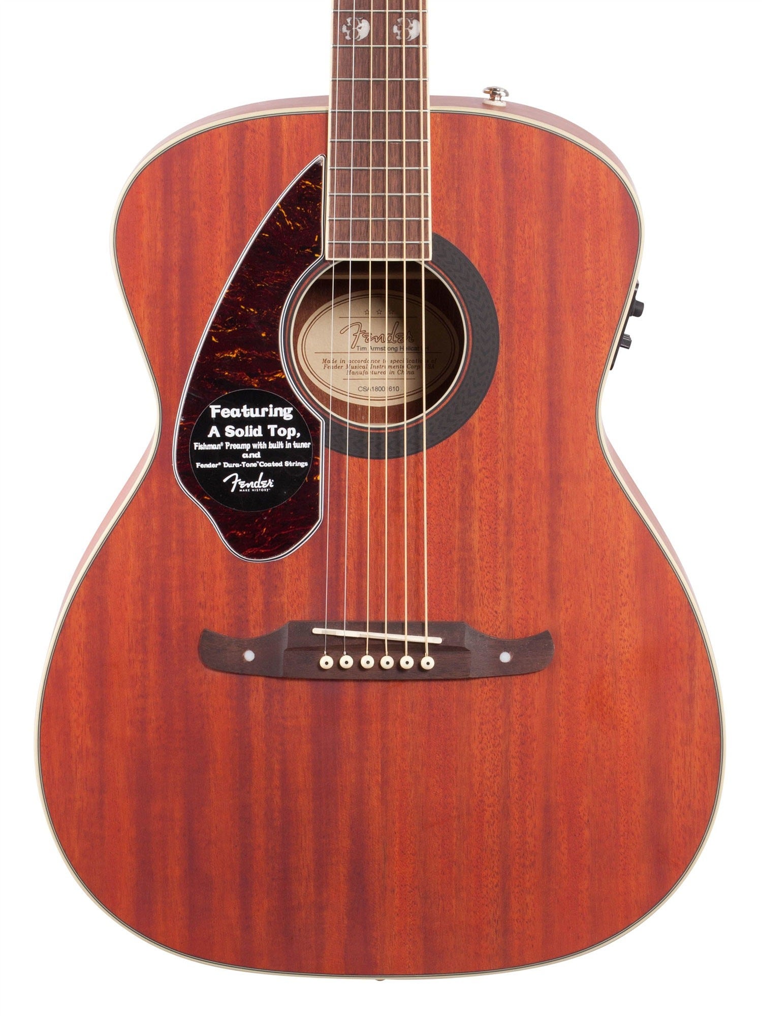 Fender Tim Armstrong Hellcat Left Handed Acoustic Electric Guitar