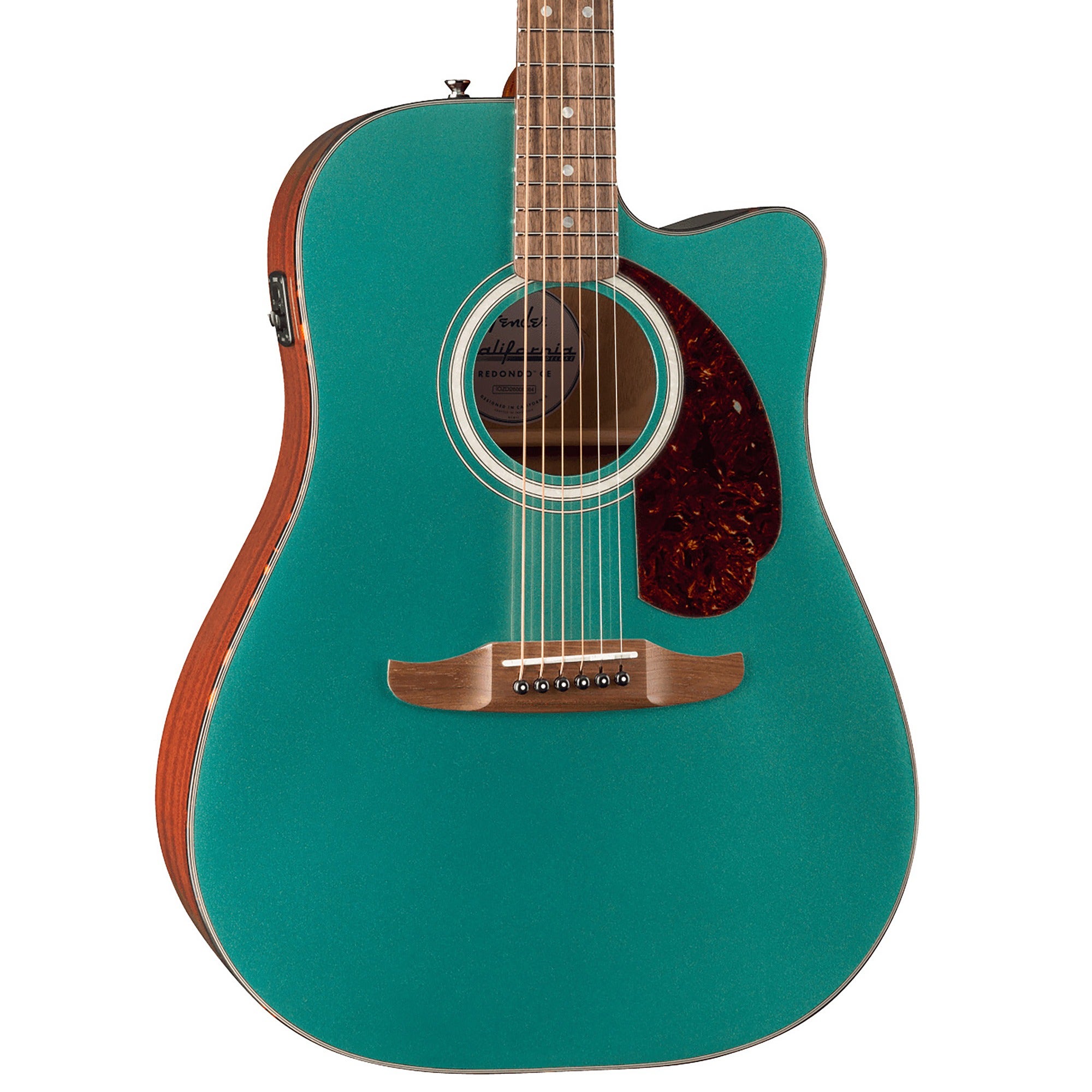 Fender California Deluxe Redondo CE Acoustic Electric Guitar Sherwood Green