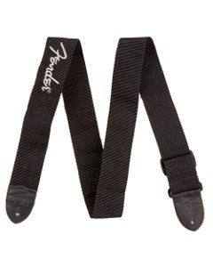 Fender Logo Guitar Strap 2 inch Guitar Strap Black with Gray Logo