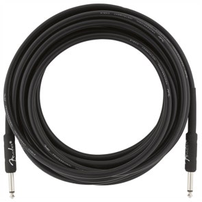 Fender Pro Instrument Cable Straight 18.6 Feet Black