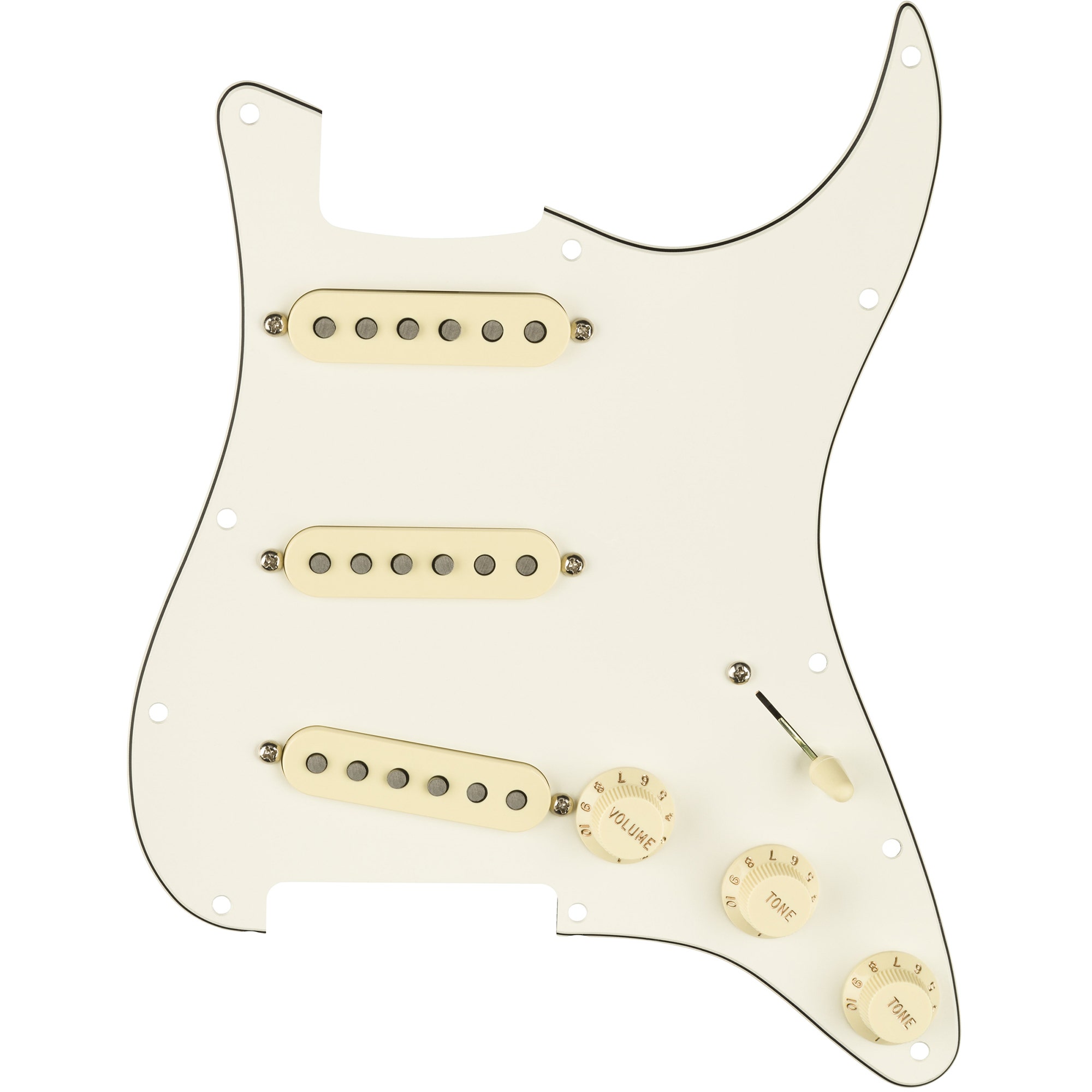 Fender Pre-Wired Strat Pickguard Tex-Mex Parchment