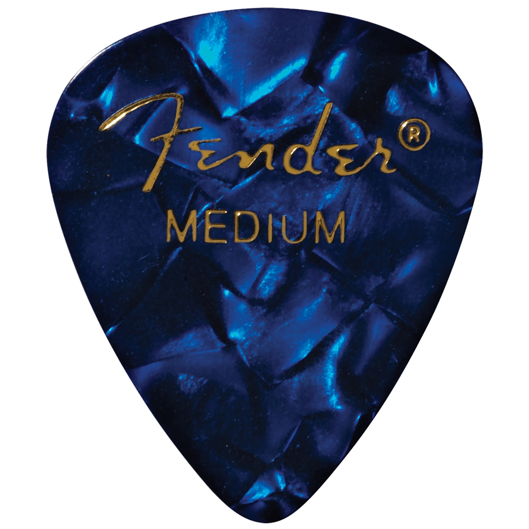 Fender 351 Shape Picks 12 Pack Blue Moto Medium