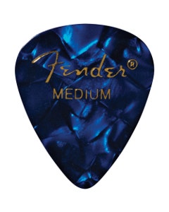 Fender 351 Shape Picks 12 Pack Blue Moto Medium