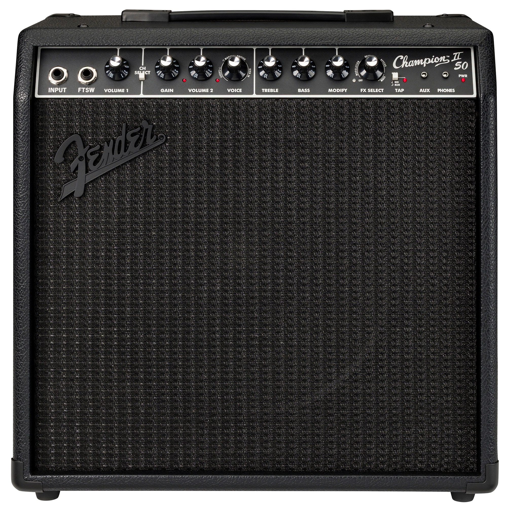 Fender Limited Edition Champion II 50 Blackout Combo Amplifier 1x12