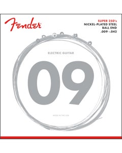 Fender Super 250L Nickel Plated Steel Guitar Strings 9-42