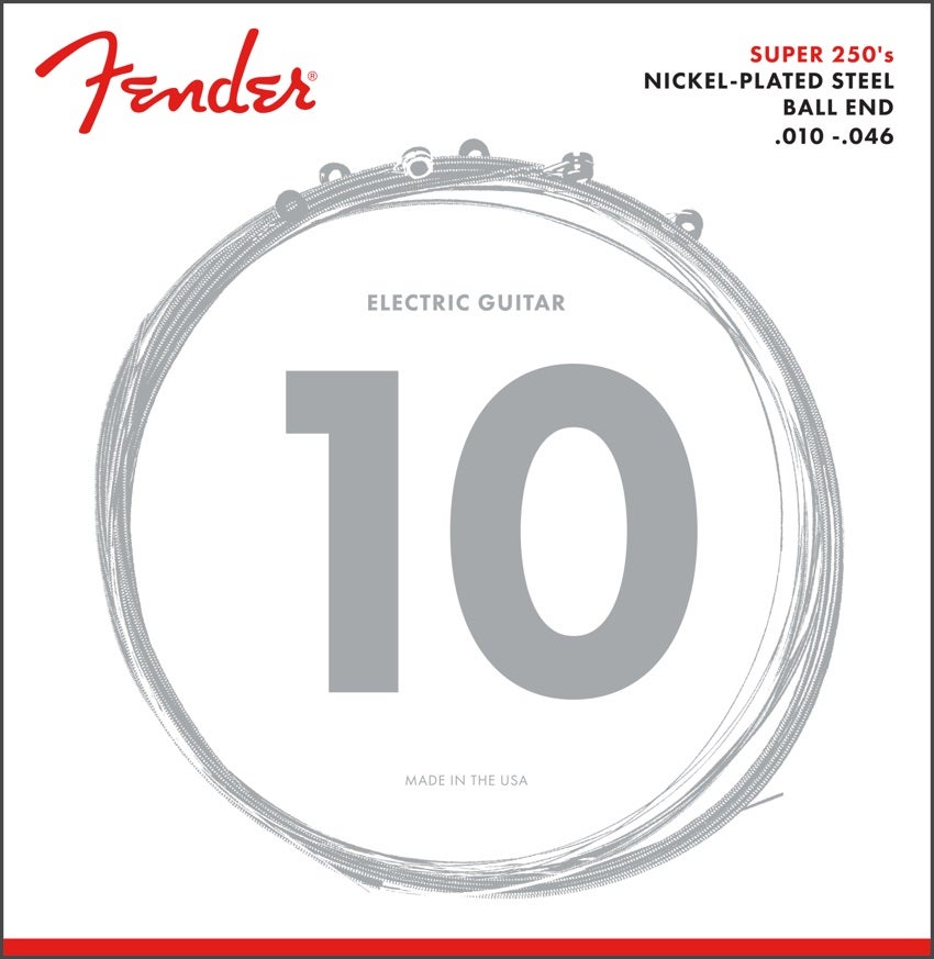 Fender Super 250R Nickel Plated Steel Guitar Strings 10-46