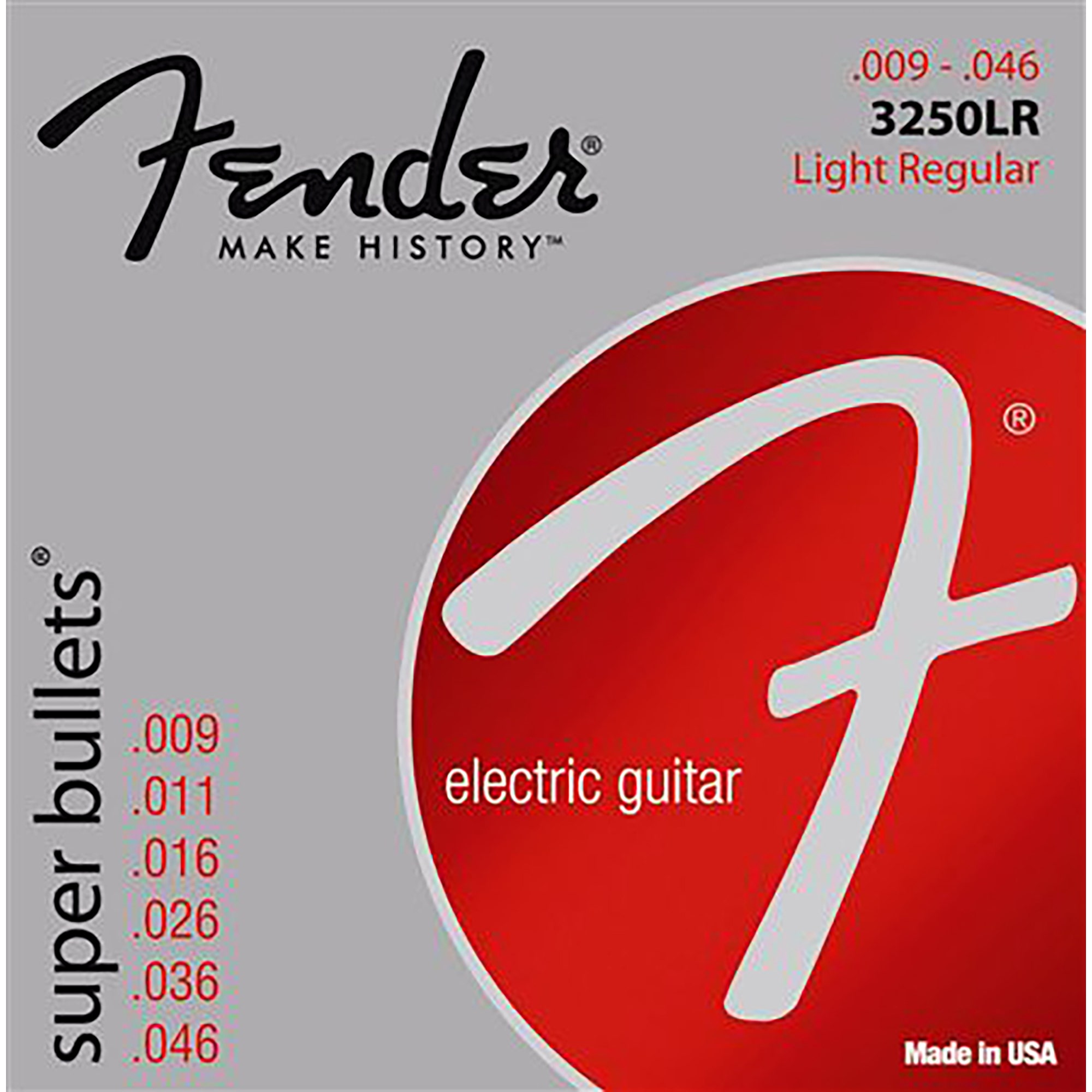 Fender 3250LR Super Bullet Electric Guitar Strings 9-46