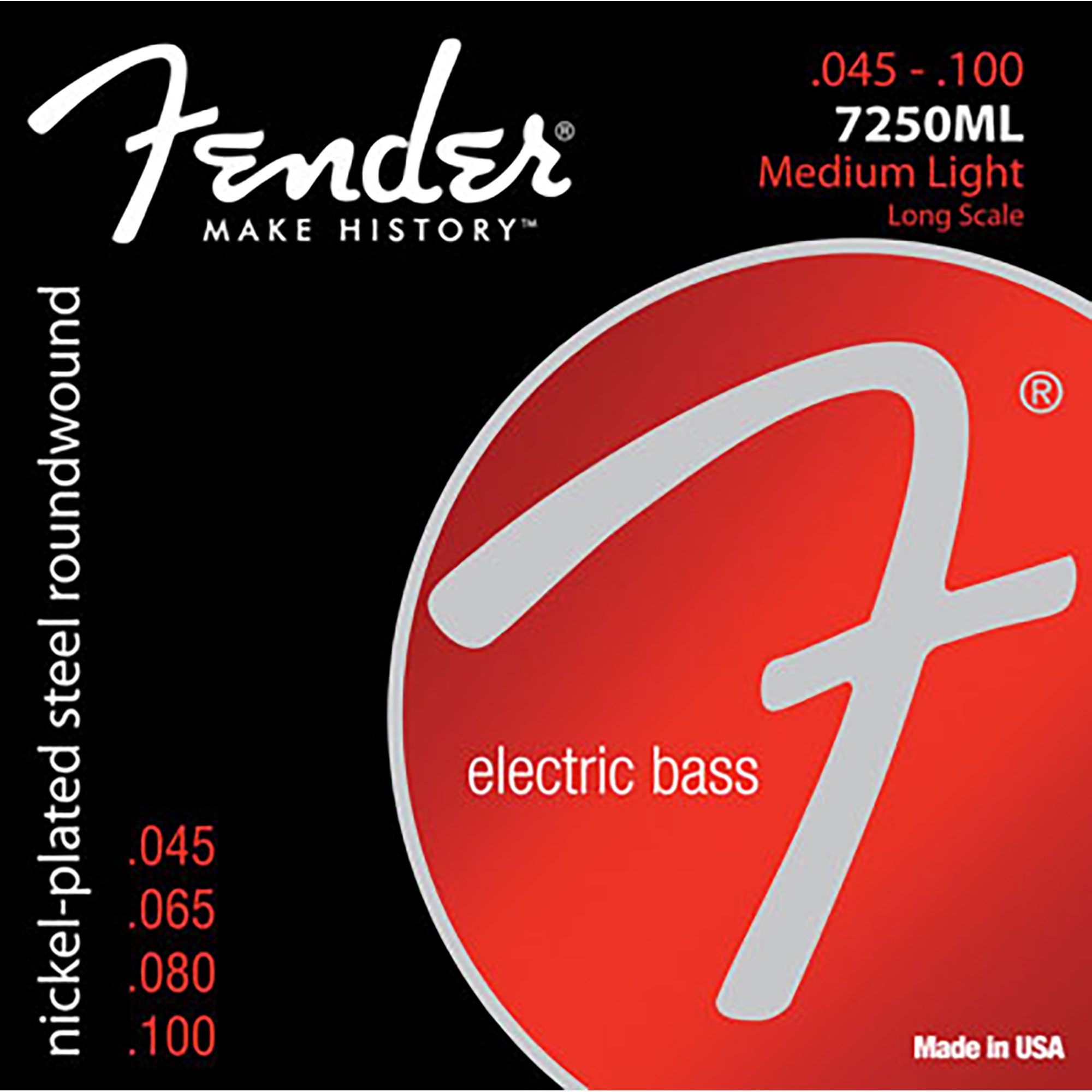 Fender Super Bass 7250s Bass Guitar Strings 45-100