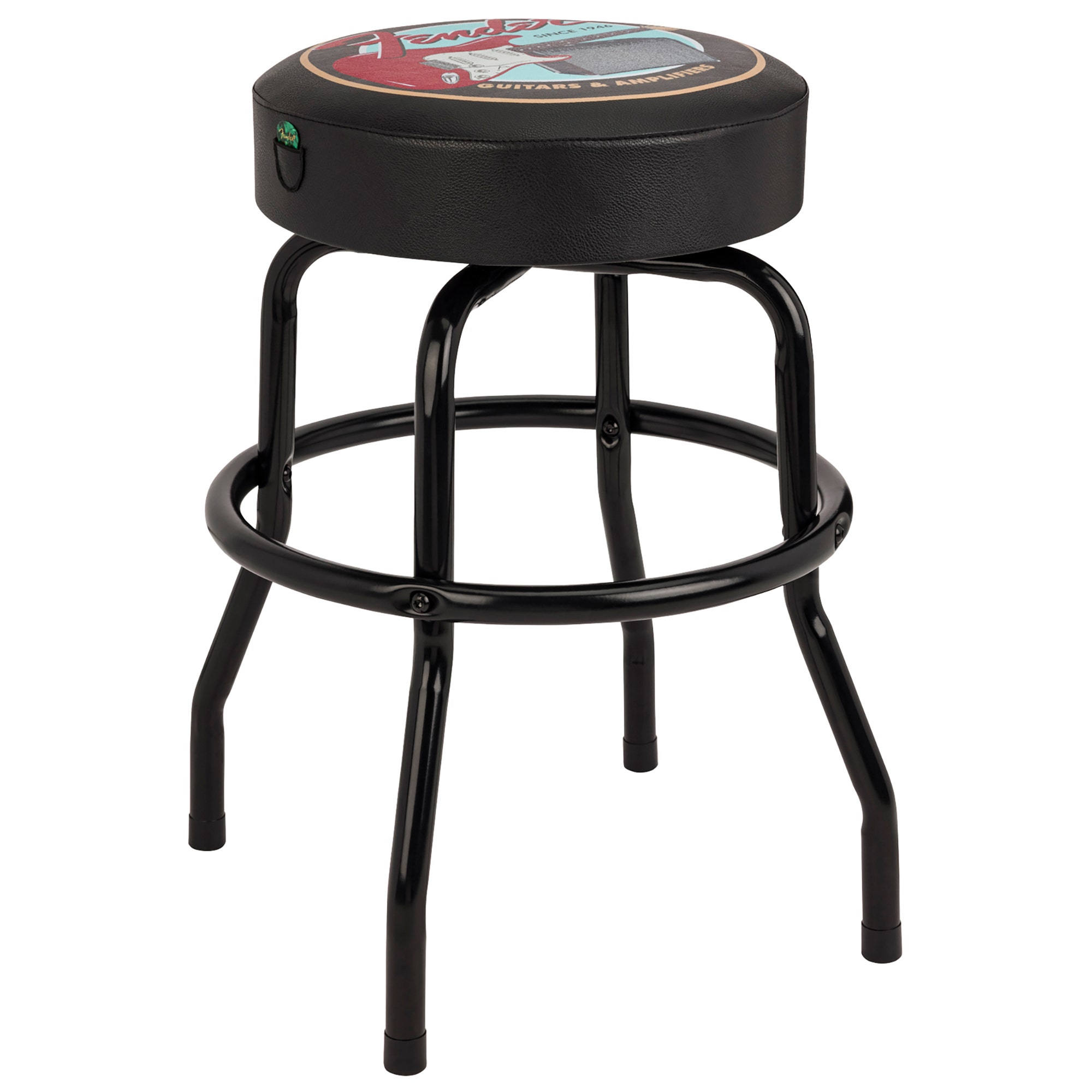 Fender 24 Inch Guitar & Amps Barstool with Pick Pouch