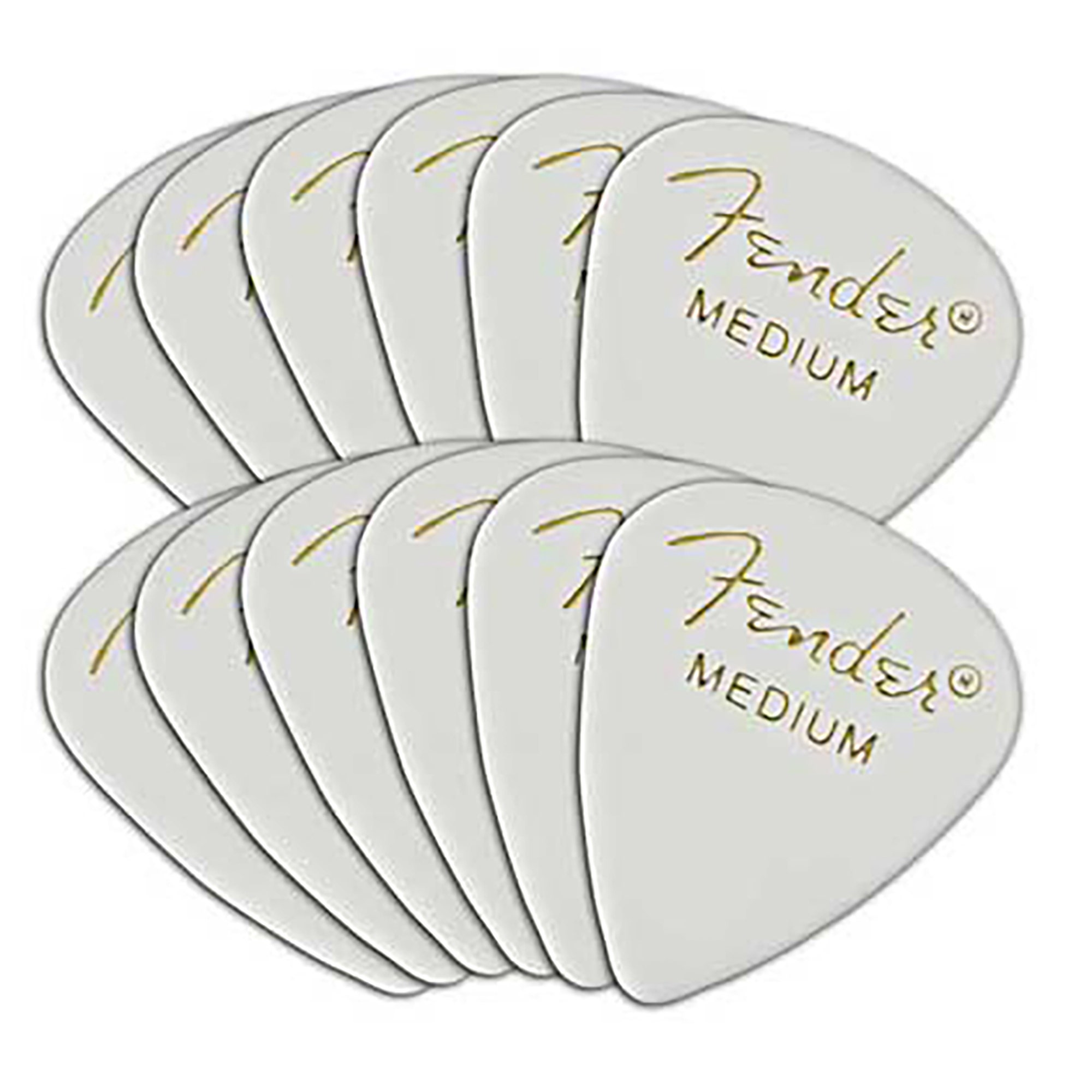 Fender 351 Classic Celluloid Guitar Picks 12 Pack Medium