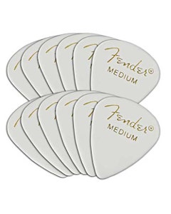 Fender 351 Classic Celluloid Guitar Picks 12 Pack Medium
